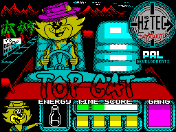 Top Cat in Beverly Hills Cats title screen for ZX Spectrum